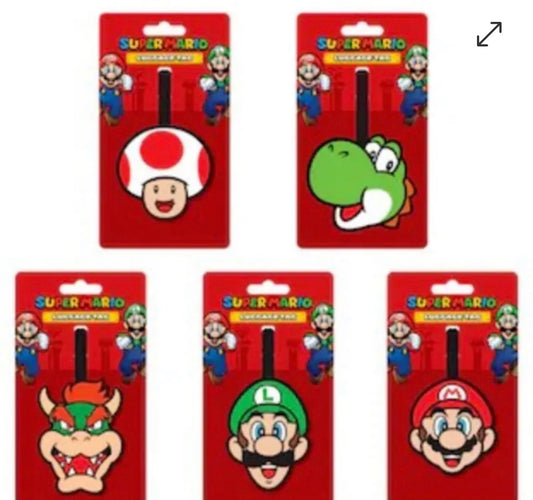 【全新Super Mario™ 款式】全球網上獨家發售🏆瑞士Travelmall 多功能行李吊牌 (五款選擇)│防水、防潑 PVC|獨特設計【3/1 截單,預計 : 3月中至3月尾發貨】】