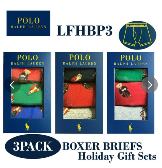 🎄❄️Polo 節日禮盒裝平口男裝內褲 (Boxer Brief)