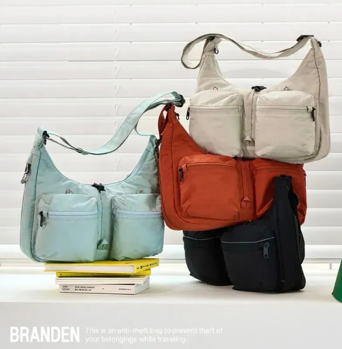 韓國Branden Safe Plus防盜銀包|多功能防盜斜揹袋| 多功能防盜背囊【6/28 截單，預計 :7月中至尾發貨】