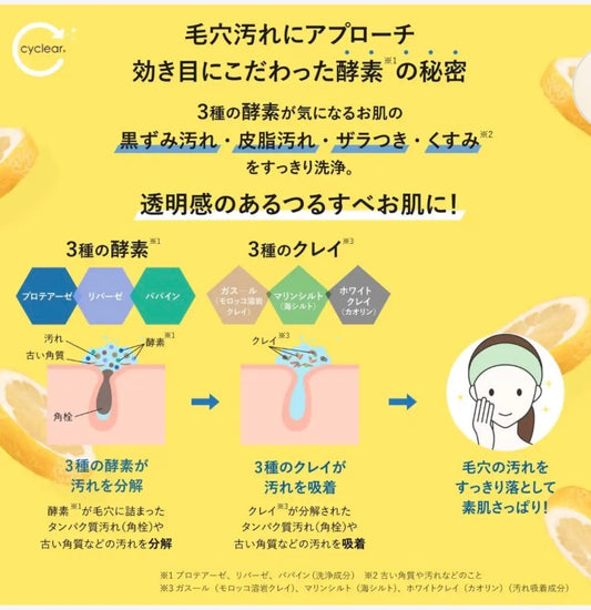 🇯🇵日本直送熊野油脂 cyclear 維他命C酵素泡沫洗面補充裝