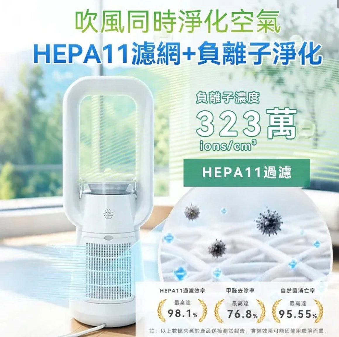 日本Yohome 四季冷暖雙風加濕空氣淨化低噪無葉風扇PRO2.0 【10/25 截單，預計 :11月中至11月尾發貨】