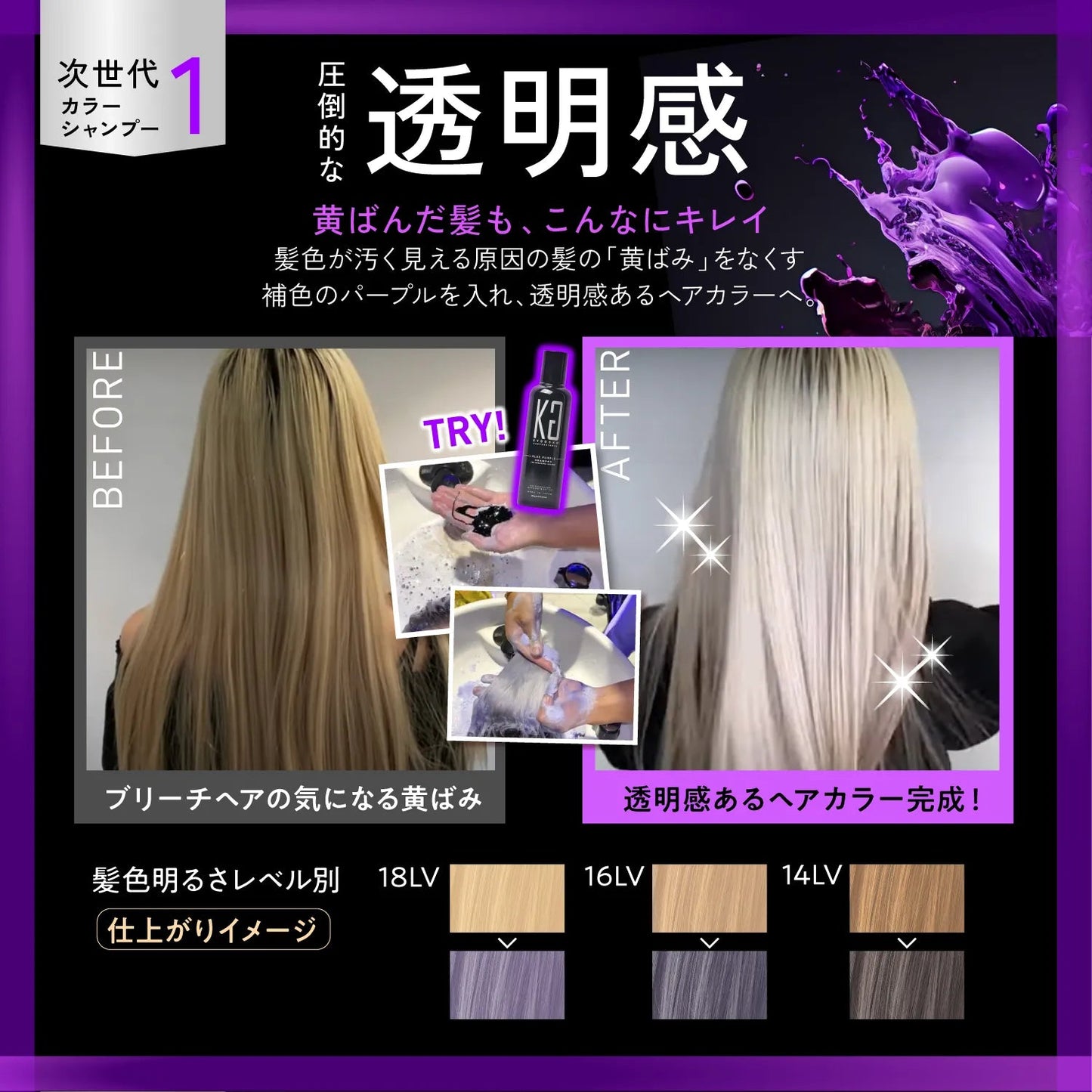 🌟KYOGOKU 卡雅仕染髮系列|白髮專用|消除髮色暗沉|保護頭皮和頭髮|染髮創新的巨型梳子