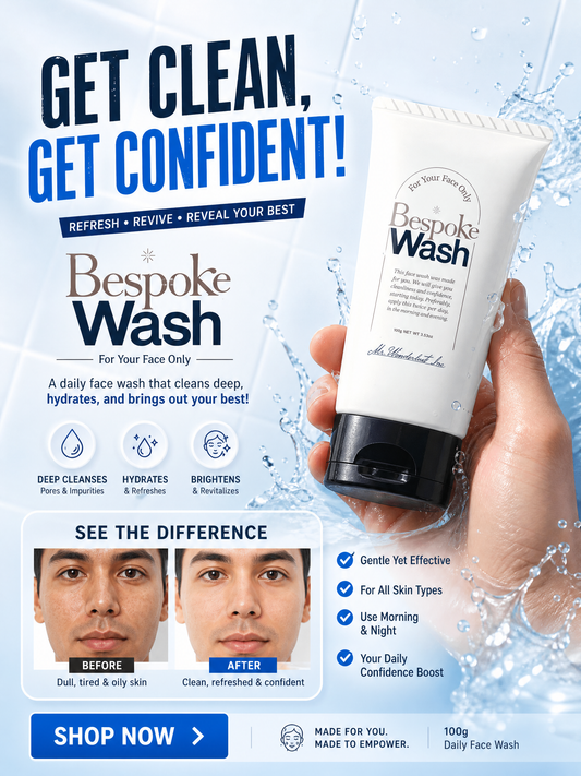 日本🇯🇵直送 Bespoke Wash 男士專用洗面乳適合一般肌膚保濕/清爽 【7/19 截單，預計 :7月尾至8月中發貨】
